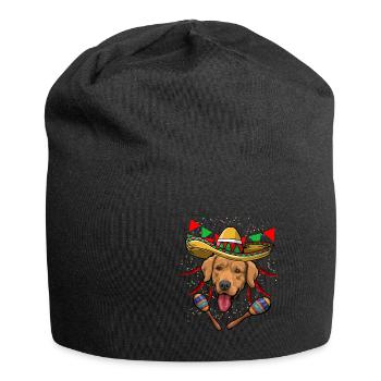 Cinco De Mayo Golden Retriever - Jersey-Beanie - Schwarz - Vorne