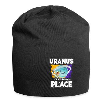 Cadeau de la planète Uranus - Bonnet en jersey - noir - Devant