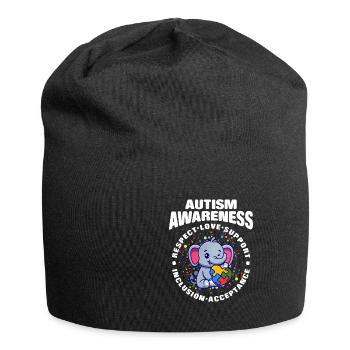Autism Autism Gift - Jersey Beanie - black - Front