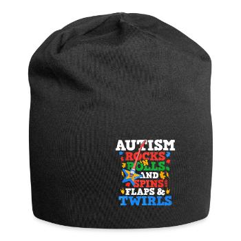 Autism Autism Gift - Jersey Beanie - black - Front
