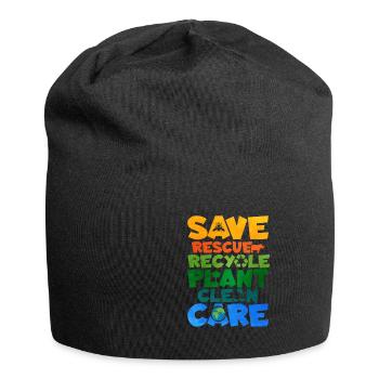 Recycling - Jersey Beanie - black - Front