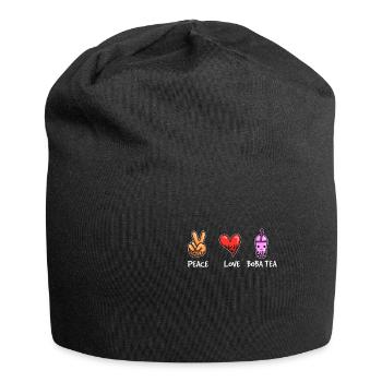 Frieden Liebe Boba Tee - Jersey-Beanie - Schwarz - Vorne