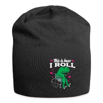 Rollstuhl - Jersey-Beanie - Schwarz - Vorne