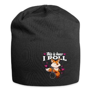 Rollstuhl - Jersey-Beanie - Schwarz - Vorne