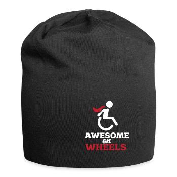 Rollstuhl - Jersey-Beanie - Schwarz - Vorne