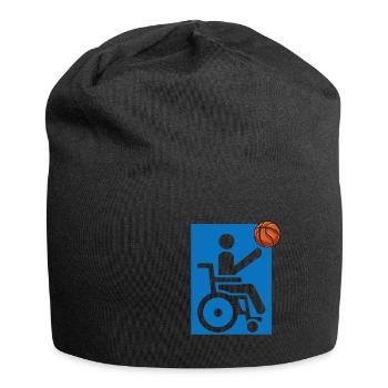 Fauteuil roulant - Bonnet en jersey - noir - Devant