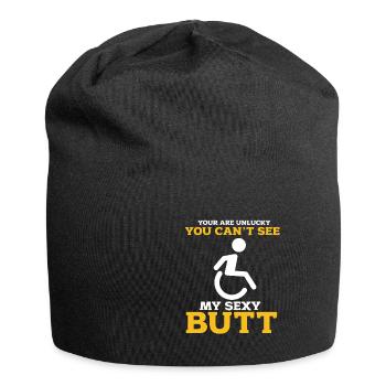 Fauteuil roulant - Bonnet en jersey - noir - Devant
