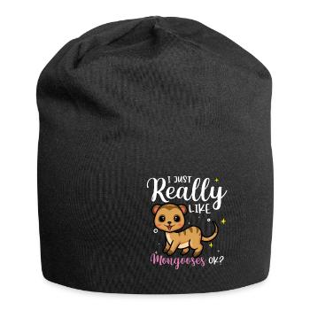 Mangoustes Mangoustes Suricates - Bonnet en jersey - noir - Devant