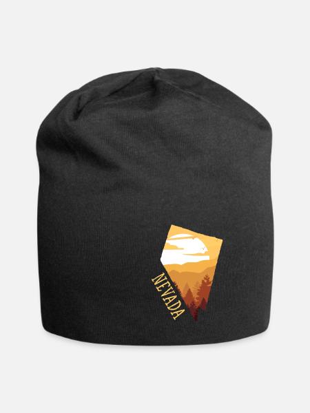 Nevada - Jersey-Beanie - Schwarz