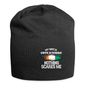 Épouse Côte d’Ivoire - Bonnet en jersey - noir - Devant