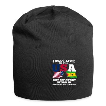 Sao Tome - Jersey-Beanie - Schwarz - Vorne