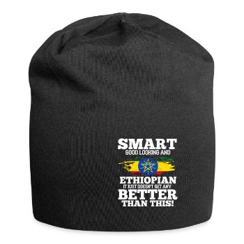 Ethiopia - Jersey Beanie - black - Front