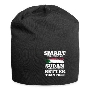 Sudan - Jersey-Beanie - Schwarz - Vorne