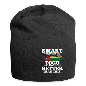 Togo - Jersey-Beanie - Schwarz - Vorne