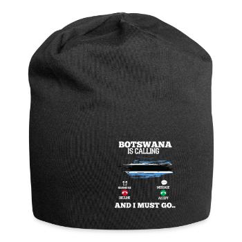Botswana - Jersey-Beanie - Schwarz - Vorne