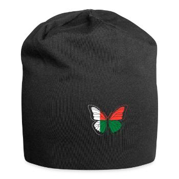 Madagaskar - Jersey-Beanie - Schwarz - Vorne