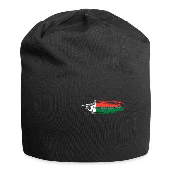 Madagaskar - Jersey-Beanie - Schwarz - Vorne