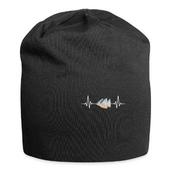 Maquereau Mackrel Pêche en eau salée - Bonnet en jersey - noir - Devant