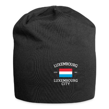 Luxemburg - Jersey-Beanie - Schwarz - Vorne