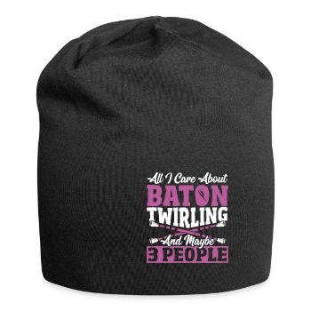 Bâton Twirling Bâton Twirler cadeau - Bonnet en jersey - noir - Devant