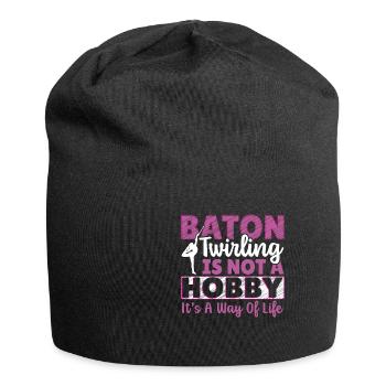 Bâton Twirling Bâton Twirler cadeau - Bonnet en jersey - noir - Devant