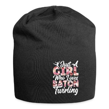 Bâton Twirling Bâton Twirler cadeau - Bonnet en jersey - noir - Devant
