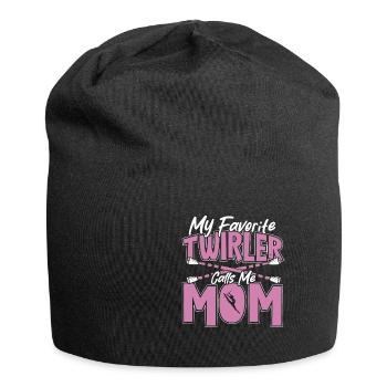 Bâton Twirling Bâton Twirler cadeau - Bonnet en jersey - noir - Devant