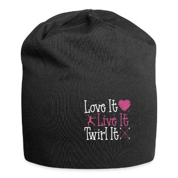 Bâton Twirling Bâton Twirler cadeau - Bonnet en jersey - noir - Devant