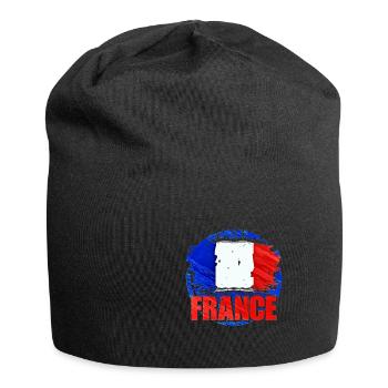 Frankreich - Jersey-Beanie - Schwarz - Vorne