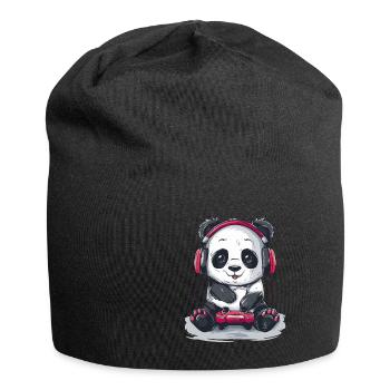 Panda Video Game - Jersey Beanie - black - Front