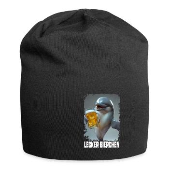 Delicious Beer Dolphin - Jersey Beanie - black - Front