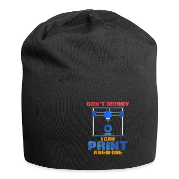 3D Printing - Jersey Beanie - black - Front