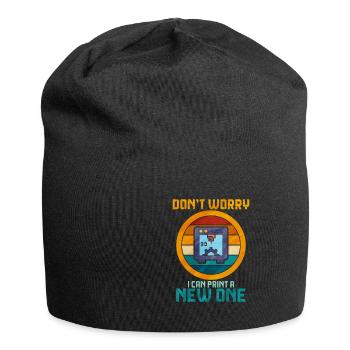 3D Printing - Jersey Beanie - black - Front