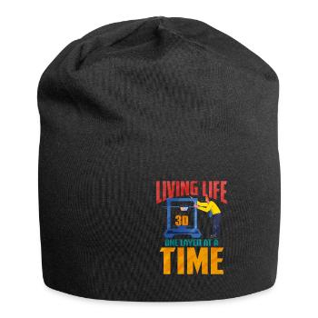 3D Printing - Jersey Beanie - black - Front