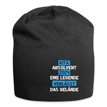 Kita Absolvent 2024 Kita Abgänger - Jersey-Beanie - Schwarz - Vorne