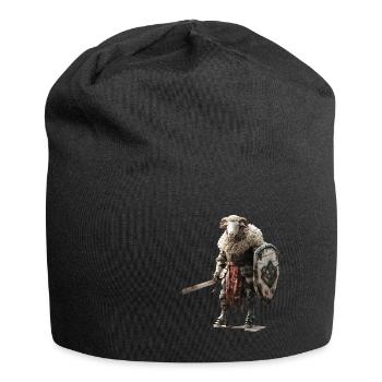 Mouton Chevalier Moyen Âge - Bonnet en jersey - noir - Devant