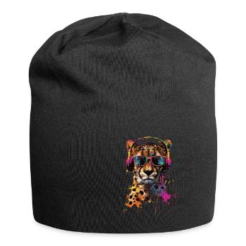 Gepard - Jersey-Beanie - Schwarz - Vorne