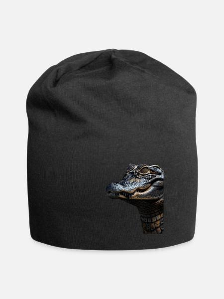 Alligator - Jersey-Beanie - Schwarz