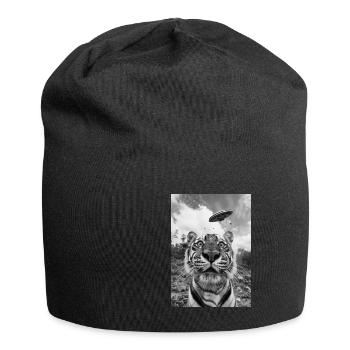 Ufo Selfie Tiger - Jersey-Beanie - Schwarz - Vorne