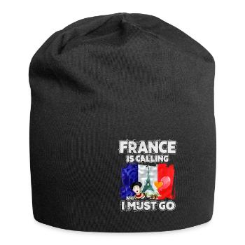 Frankreich - Jersey-Beanie - Schwarz - Vorne