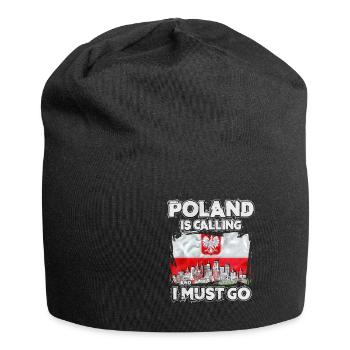 Pologne - Bonnet en jersey - noir - Devant