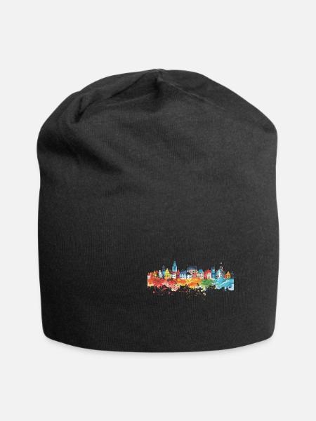 Werne - Jersey-Beanie - Schwarz