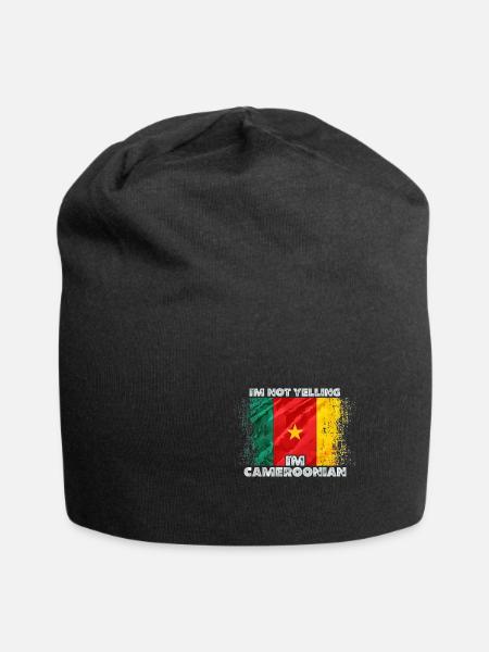 Cameroun - Bonnet en jersey - noir