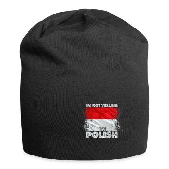 Polen - Jersey-Beanie - Schwarz - Vorne