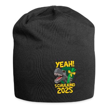Yes! Schoolchild 2025 Dino School Enrollment - Jersey Beanie - black - Front