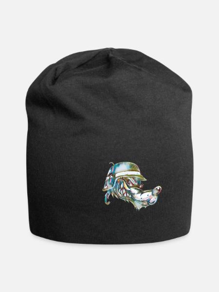 Hund mit Sprengstoff - Jersey-Beanie - Schwarz