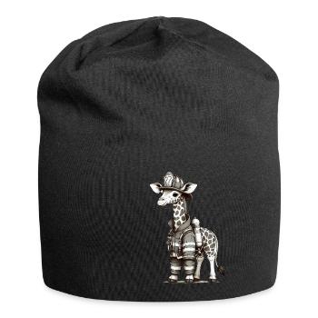 Cute Giraffe Firefighter - Jersey Beanie - black - Front