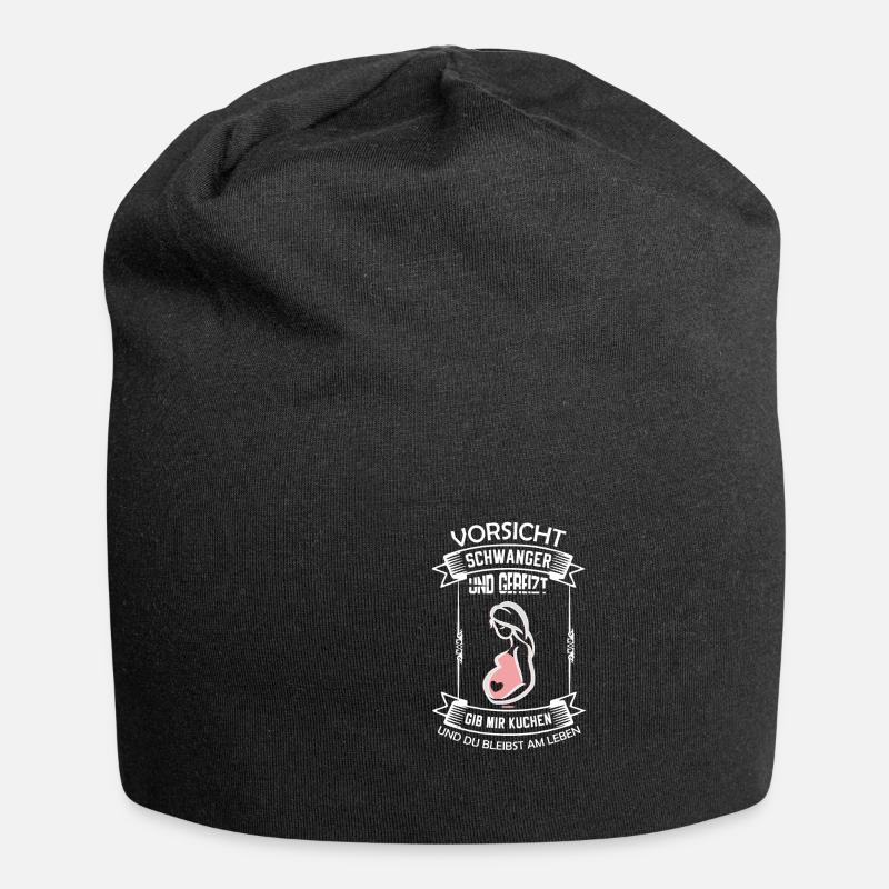 Schwangerschaft werdende Mutter / Geschenk Idee - Jersey-Beanie - Schwarz