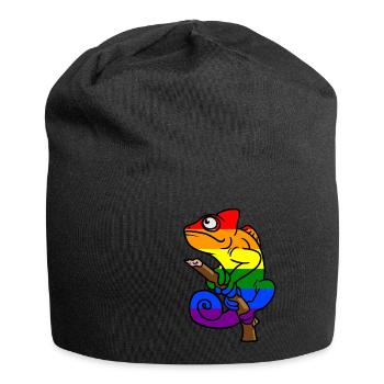 Chamäleon LBGT Gay Pride Bunt Sommer - Jersey-Beanie - Schwarz - Vorne