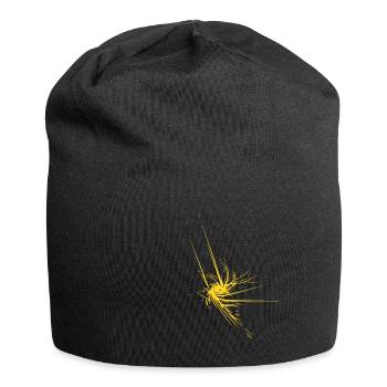 abstraite de l’argent de l’étoile - Bonnet en jersey - noir - Devant